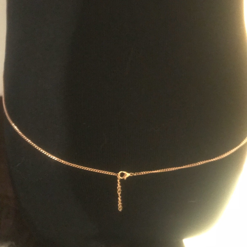 NWT gold reversible body chain with rhinestones - Picture 4 of 4